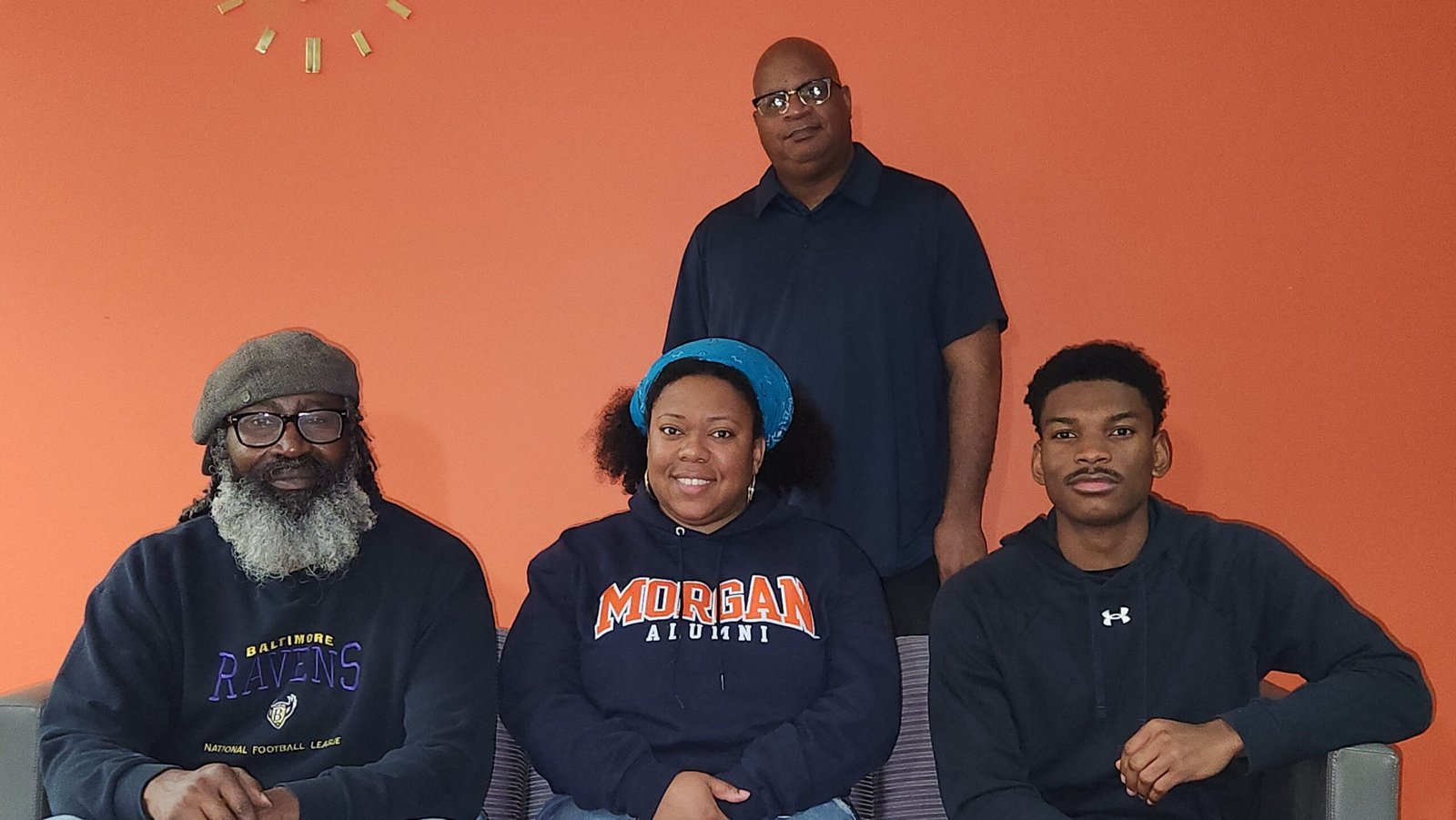 Standing: Henry Da Man. Sitting: Patrick Scientific, Lady K and Andrew Hall